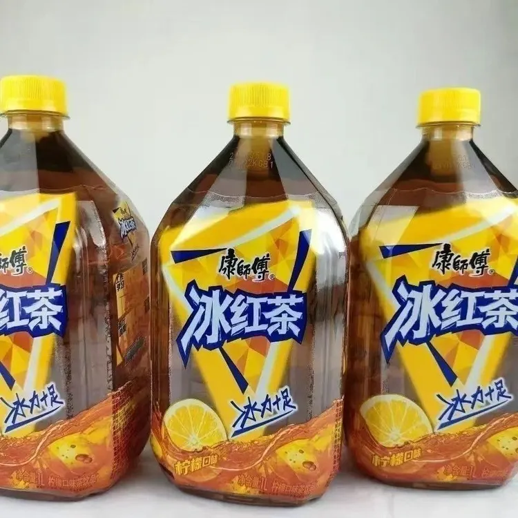 康师傅冰红茶1L*8瓶大瓶整箱柠檬味红茶饮料解渴清爽饮品批发特惠