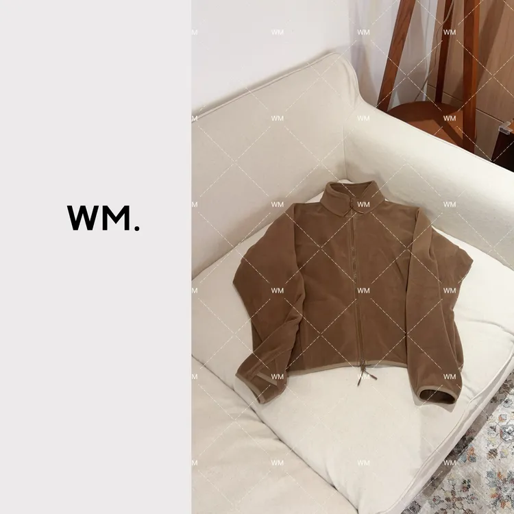 CMZW*暖宝宝*小众极简百搭纯色双面绒感立领拉链衫JS-V-25111201