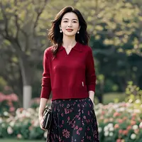 针织毛衣女士短款装新款高腰时尚上衣打底衫