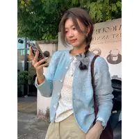 【西西里安】 悉尼海岸~自带韩系软糯毛感镂空针织开衫