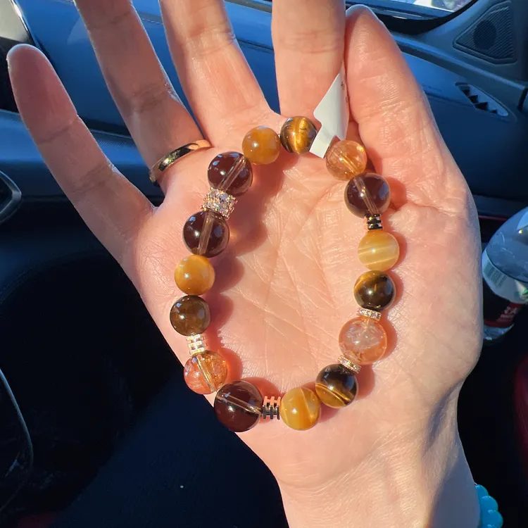 金霸大综合金银山黄塔晶爆闪金虎眼水晶