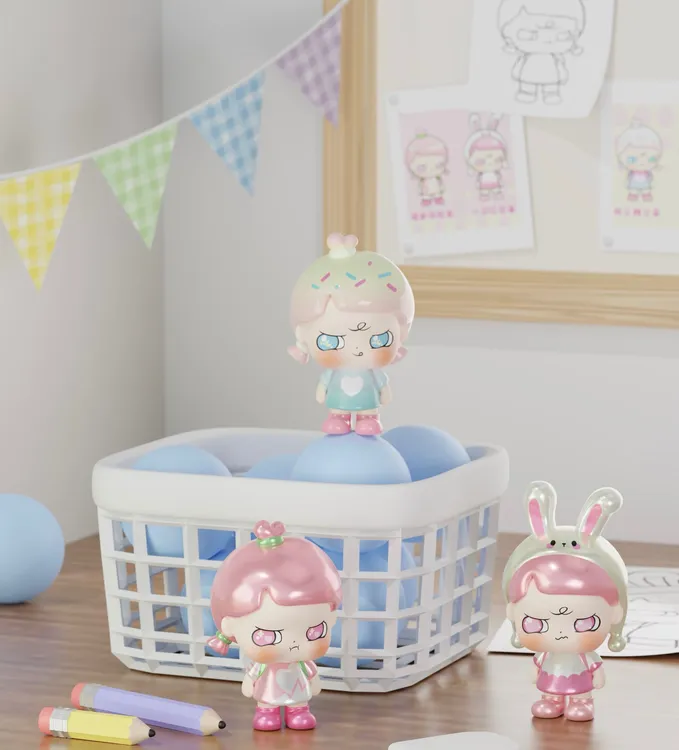 逃逃幼稚园开学季系列可爱潮玩萌粒盲袋手办摆件