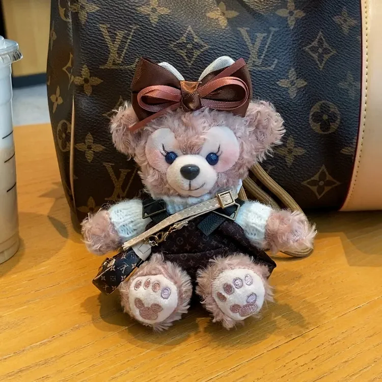 （801）可爱毛绒玩偶小熊公仔钥匙扣包包挂饰