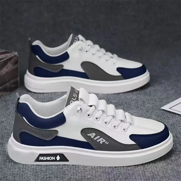 秋冬季新款透气休闲一脚蹬男士潮流百搭板鞋工作耐磨潮鞋男士鞋子