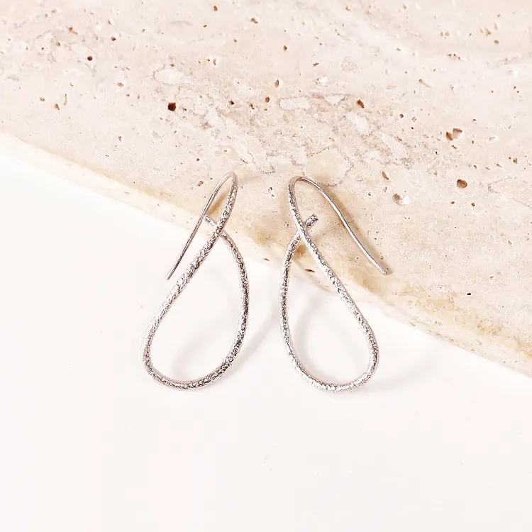 925银耳饰 <繁星绸缎>不规则线条耳环小众设计ins冷淡风韩风耳饰