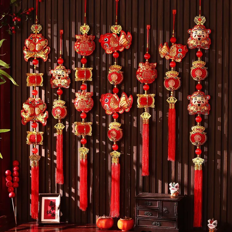 2026马年新年辣椒灯笼挂饰过年福字喜庆挂件春节客厅布置装饰年货