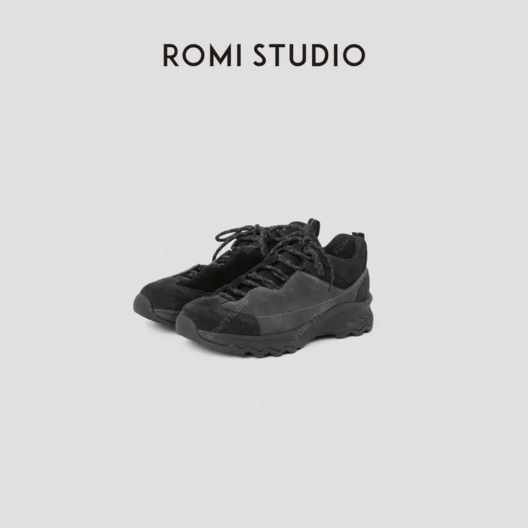 ROMI STUDIO“从容漫步”牛反绒网面轻量透气运动休闲鞋RWCLP33483