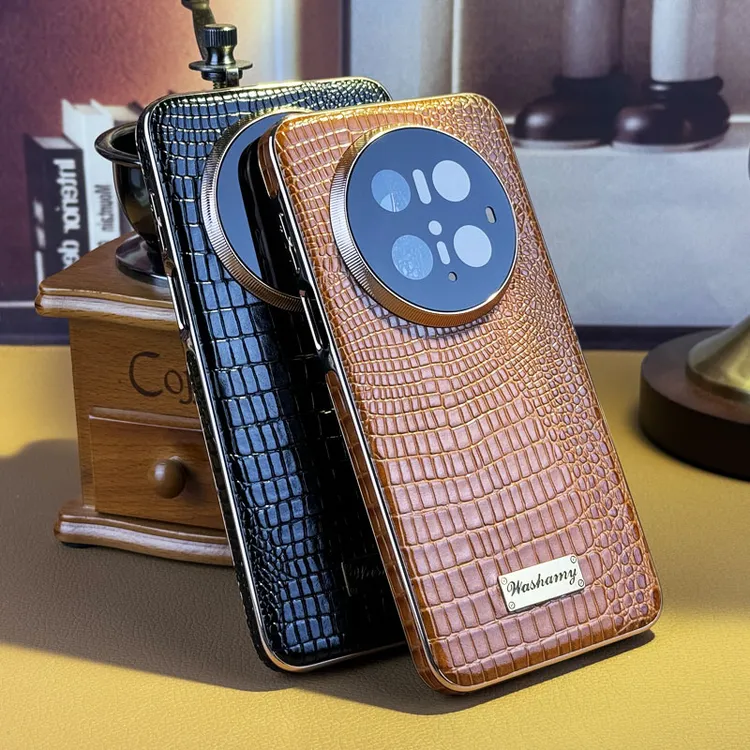 适用华为Mate70Pro+手机壳新款磁吸Mete60鳄鱼皮纹全包防摔保护套