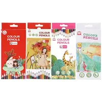 油性彩铅12色盒装学生儿童绘图专用彩色铅笔