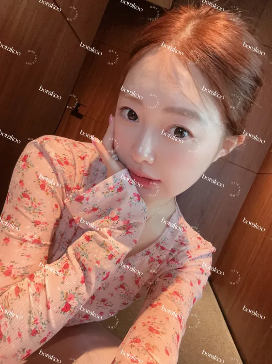 【BORAKOO】蔷薇物语~藕粉网纱喇叭长袖   
