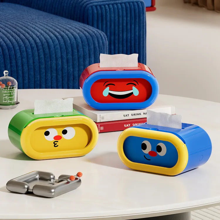 橱明星多巴胺卡片纸巾盒客厅趣味弹簧升降抽纸盒家用桌面纸巾收纳