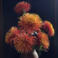 【烟花菊5枝A级 橙色】任意两单鲜花升级冷链 只拍一单普快不售后