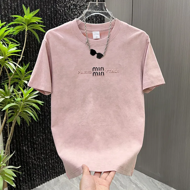 男士夏季新款潮流钢印扎染休闲T恤青年时尚半袖打底体恤衫痞帅t恤