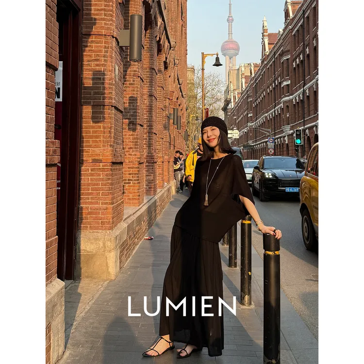 【LUMIEN】随性慵懒风天丝亚麻混纺两件套装女LX5CTT084/LX5CQQ085