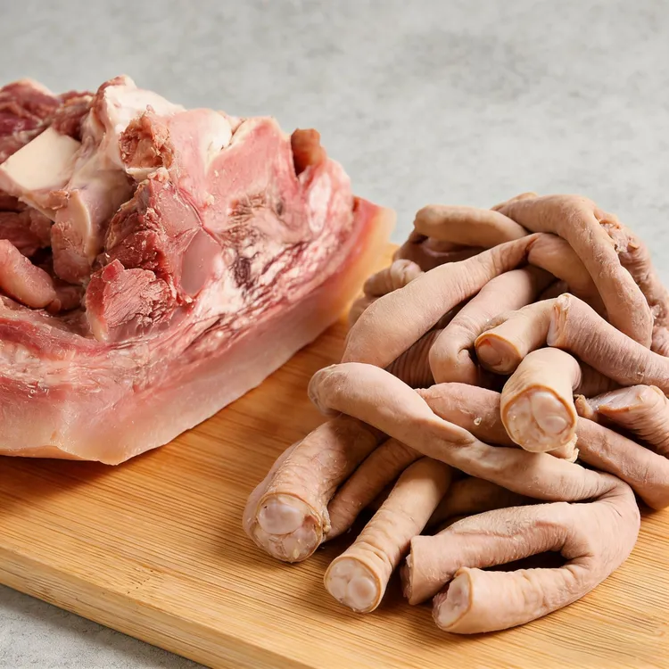 【4斤】原味黄牛牛头肉白煮牛脸肉牛肠搭配更美味可炒烧卤炖包邮Z