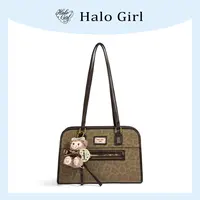 一张同学【长约 32宽12高20单位厘米】时尚一包多背C7942墨绿豹纹