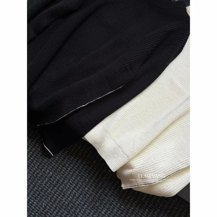 Team Yang-秋冬新品P家羊毛加厚针织极简百搭休闲套头毛衣BT006