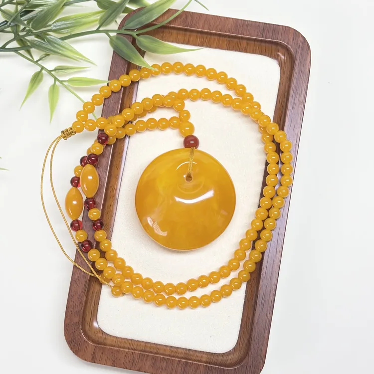 W131 藏族精工打磨 公主扣珠珠链卡6