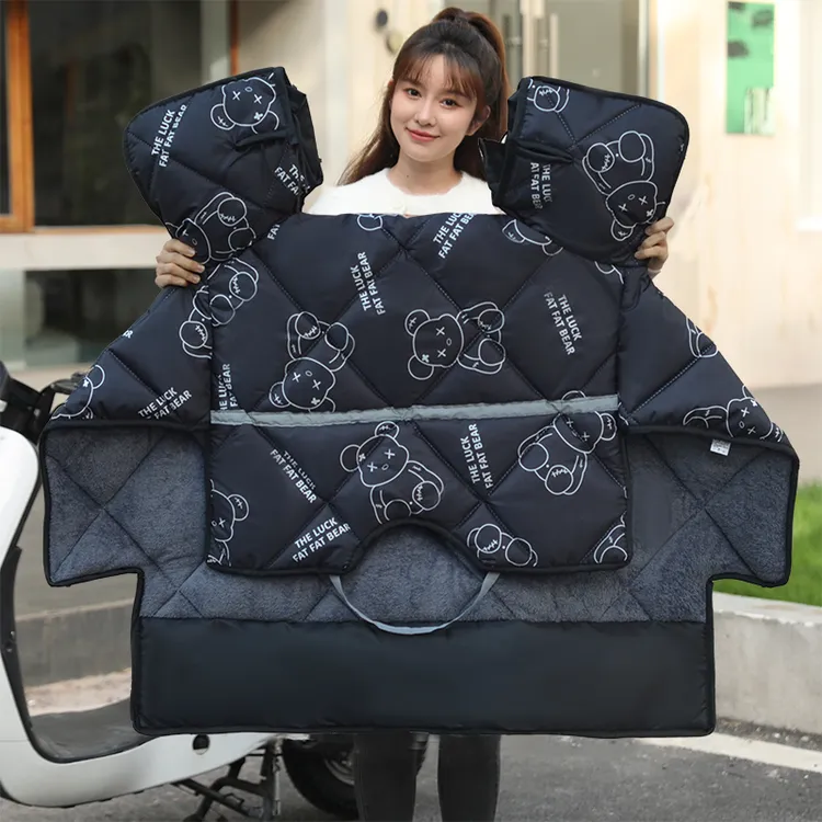 冬季户外挡风被电动车挡风被冬季加绒加厚电瓶摩托车防水2025新款