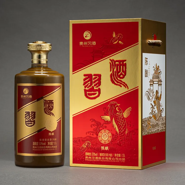 习酒陈酿·金鲤限量版1.5L装/3斤大容量 宴请酱香型白酒53度1.5L
