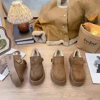 5566-1复古厚底增高加绒保暖博肯鞋