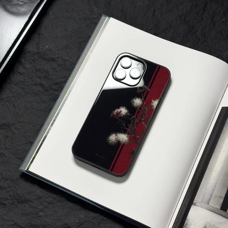 《墨寂绛散》新中式适用于iPhone17苹果17air/16promax高级感手机壳