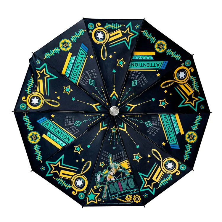 初音未来雨伞 Miku联名黑胶防晒自动伞 幸运石官方正版周边礼物