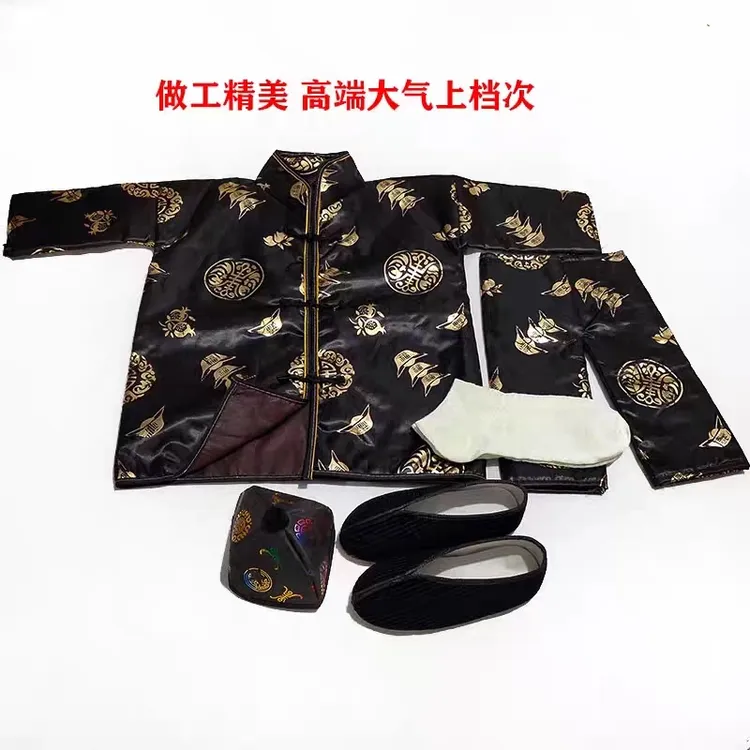 高档加厚棉衣夹棉布衣服棉鞋袜帽缎面