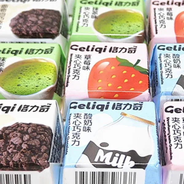 曲奇牛奶巧克力格力奇独立包装网红夹心巧克力零食情人节礼物