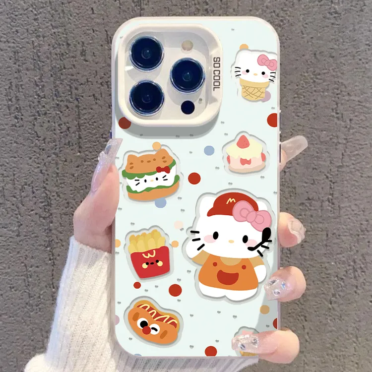 适用于苹果17华为OPPO小米VIVO个性潮流新颖彩银壳手机壳KA0504