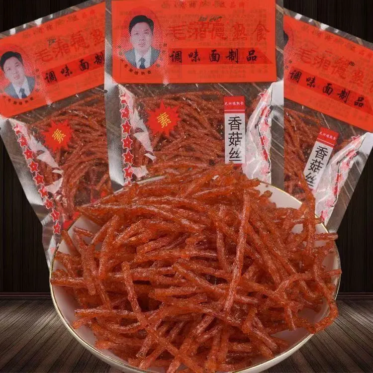 毛湘德香菇丝辣条8090后儿时怀旧零食小时候校园童年麻辣食品
