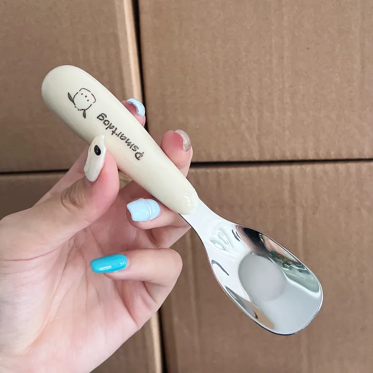 【爆款元宝勺子】不锈钢元宝勺宝宝儿童吃饭加深光滑加厚便携