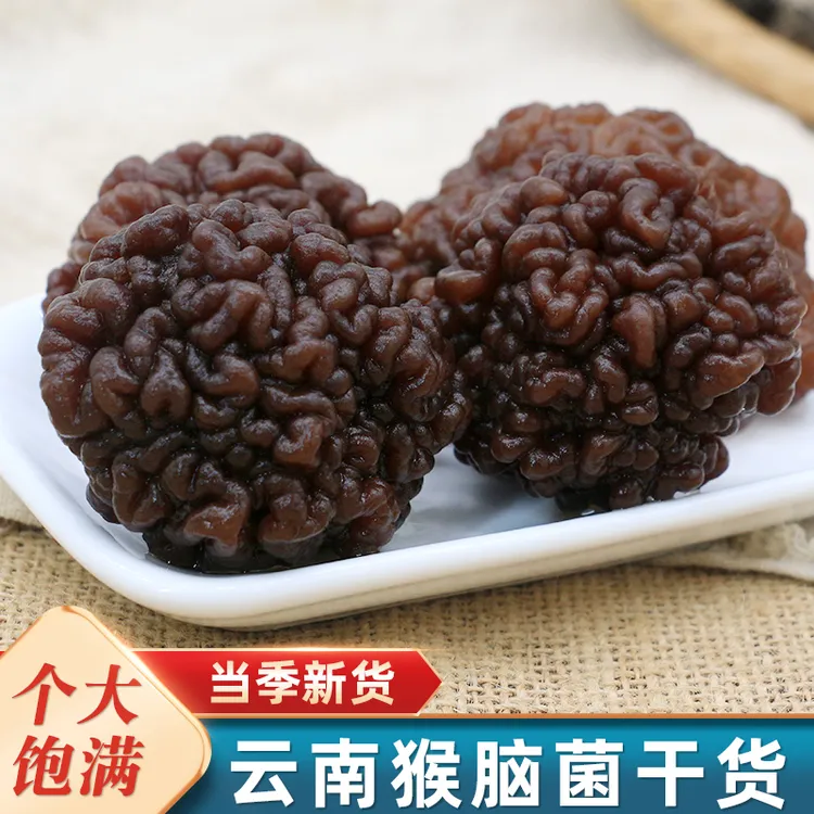 猴脑菇黑核桃菌猴脑菌干货蘑菇马卡菌玛咖菌酒店煲汤食材素食餐厅