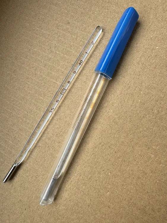 水银温度计家用测量工具探热量老式温度计