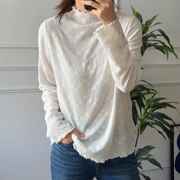 秋季洋气薄款打底衫女内搭胖mm遮肉高级感遮肚子藏肉微胖女生上衣