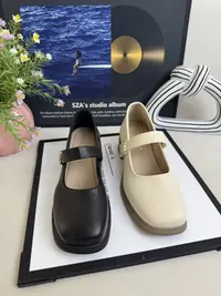 粗跟法式玛丽珍小皮鞋2025新款夏季配裙子一字带晚风单鞋D102-7