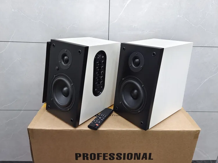 全新库存5.5寸HiFi有源书架箱蓝牙音响电脑音箱家用2.0桌面重低音