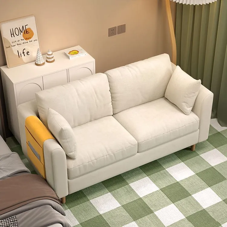 沙发小户型北欧简约现代卧室出租房屋双三人客厅落地式小沙发