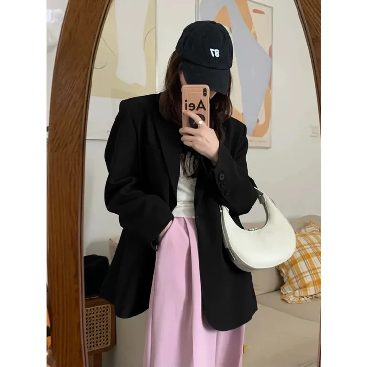 2025西装外套女春秋高级感百搭气质休闲西服