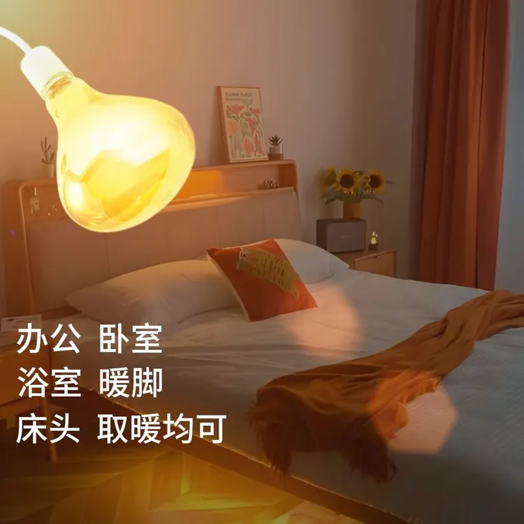 【升级款】2025卫生间灯暖浴霸挂壁式洗澡取暖防水防爆灯泡陶瓷灯座