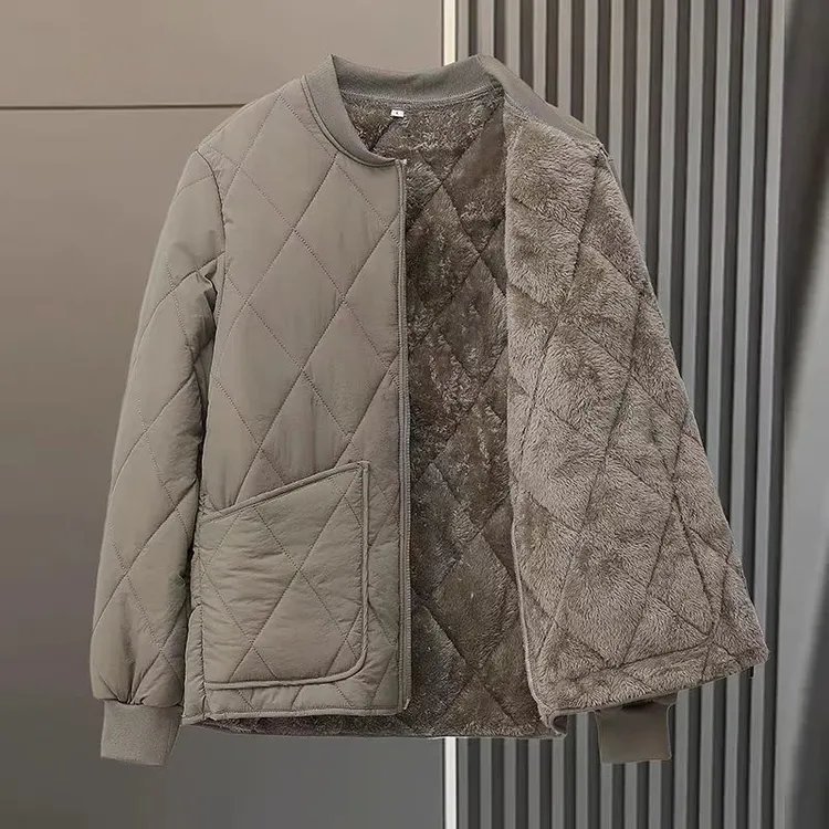 内胆棉衣男士冬季新款宽松百搭立领棉袄内穿加绒加厚内搭保暖棉服