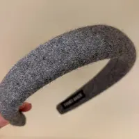 早秋新款灰色毛绒绒发箍