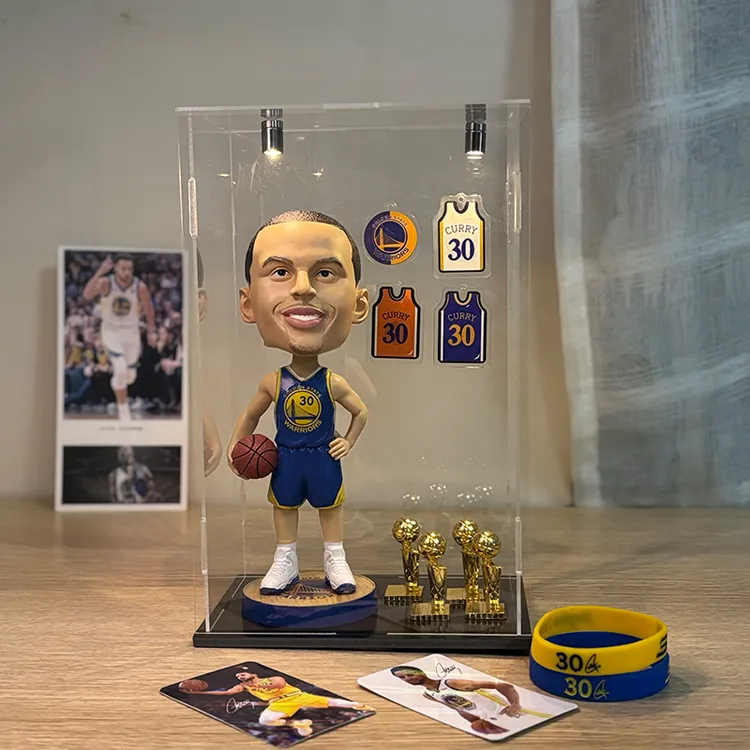 库里欧文杜兰特詹姆斯科比人偶生日礼物男生周边篮球手办展示盒