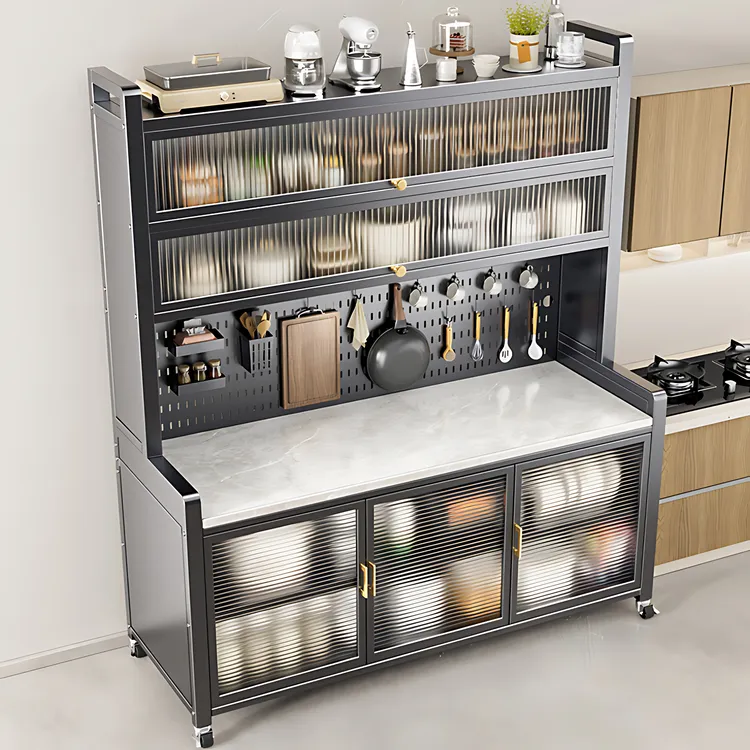 【全新升级】餐边柜靠墙一体柜橱柜家用橱柜宝宝喂养台厨房操作台