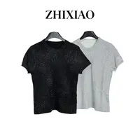 【ZHIXIAO】秋冬新款：亮闪短袖117-2