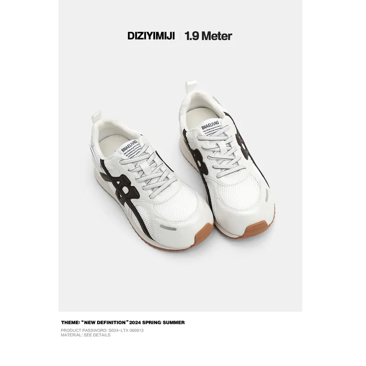 店主一米九 游山玩水~ 夏季透气网布德训鞋女增高休闲板鞋阿甘鞋