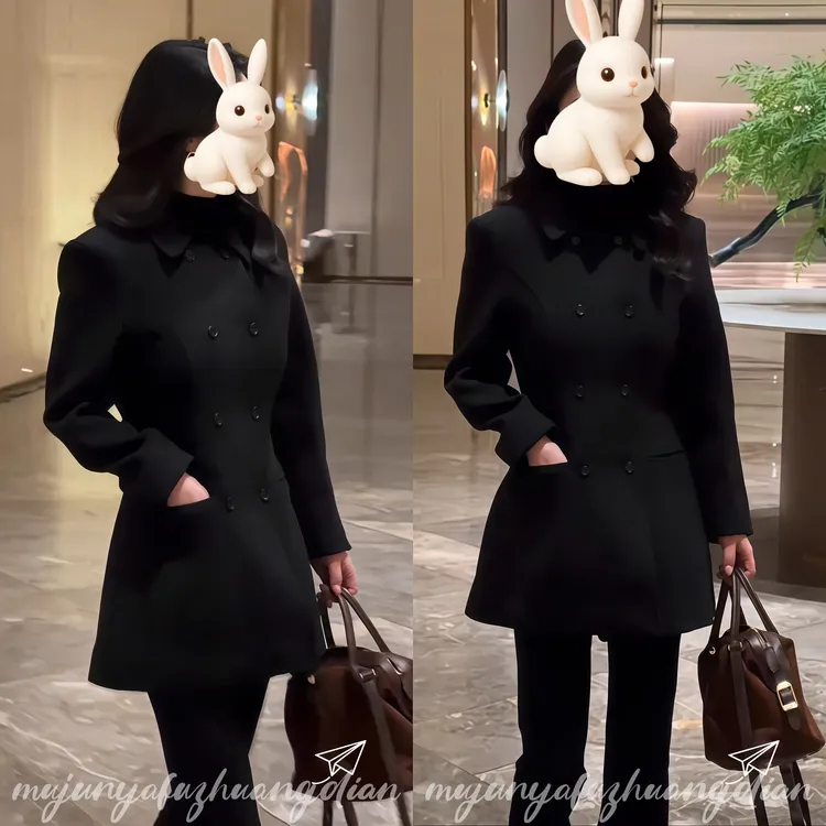 冬季巨好看的轻熟上衣韩系高级感小众不撞款小香风黑色收腰外套女