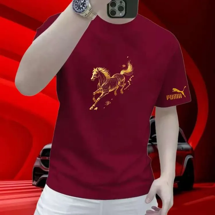 纯棉男版潮牌短袖打底衫时尚休闲百搭男士潮流上衣圆领短袖宽松