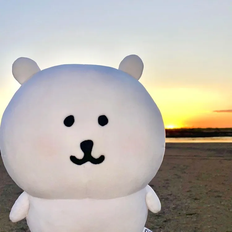 自嘲小白熊玩偶公仔抱枕chiikawa毛绒玩具抱睡布娃娃男女生日礼物