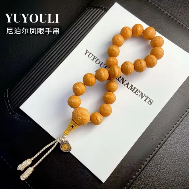 【遇悠里】尼泊尔凤眼菩提手串念珠高油高密文玩佛珠正宗凤眼手串